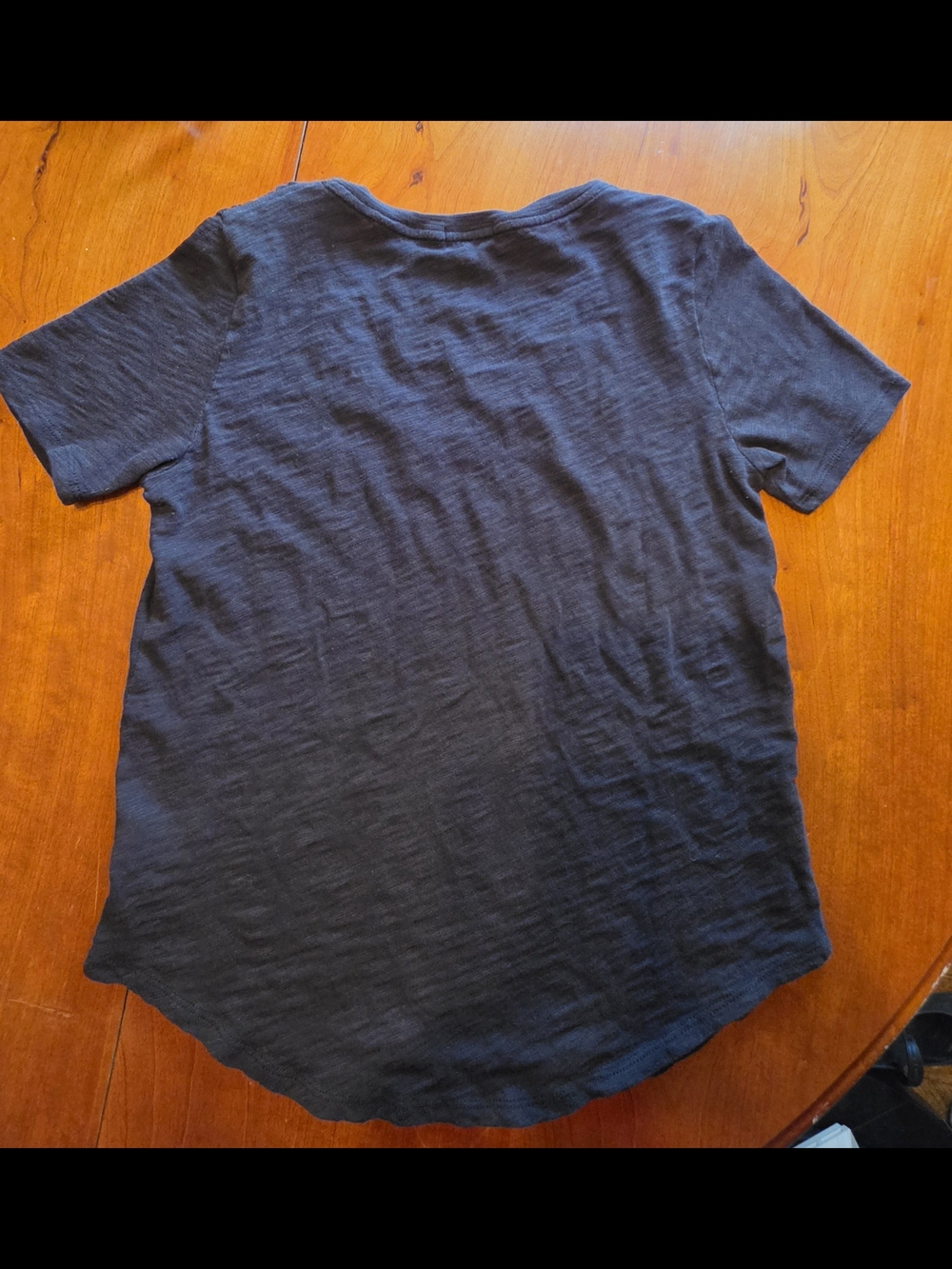 ATM Anthony Thomas Melillo Black Slub V-Neck Tee Medium - Picture 3 of 5